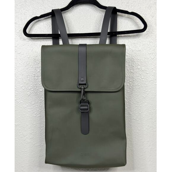 Rains Green RuckSack Waterproof Backpack Great For Commuting main image 15